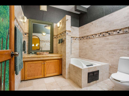 09 Villa Hansen - Guest Bath with Shower  Tub