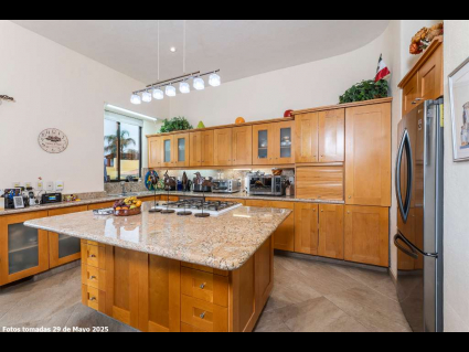03 - Modern Kitchen with Blond Cabinets and Frosted Glass
