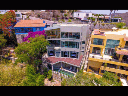 Back of the house and arroyo