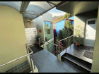 Main entrance, Parking for 2 cars Half Bath and Flex Room area 