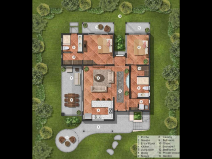Planta baja garden house B