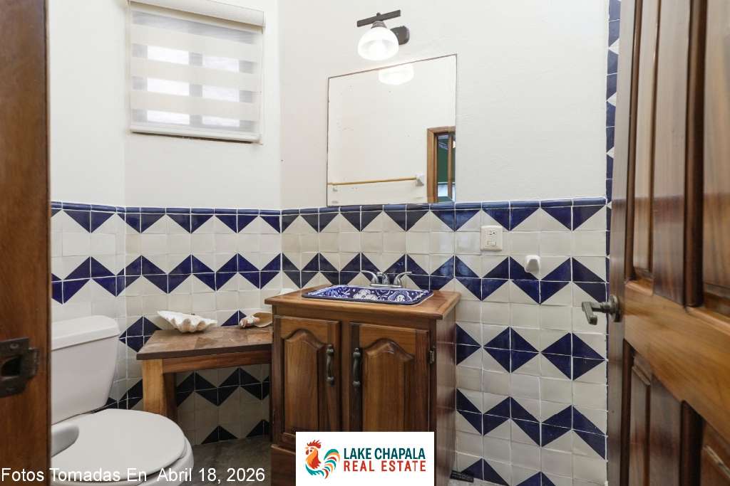 16 - Ground Floor Guest Bath with Hand Made Mexican Tiles