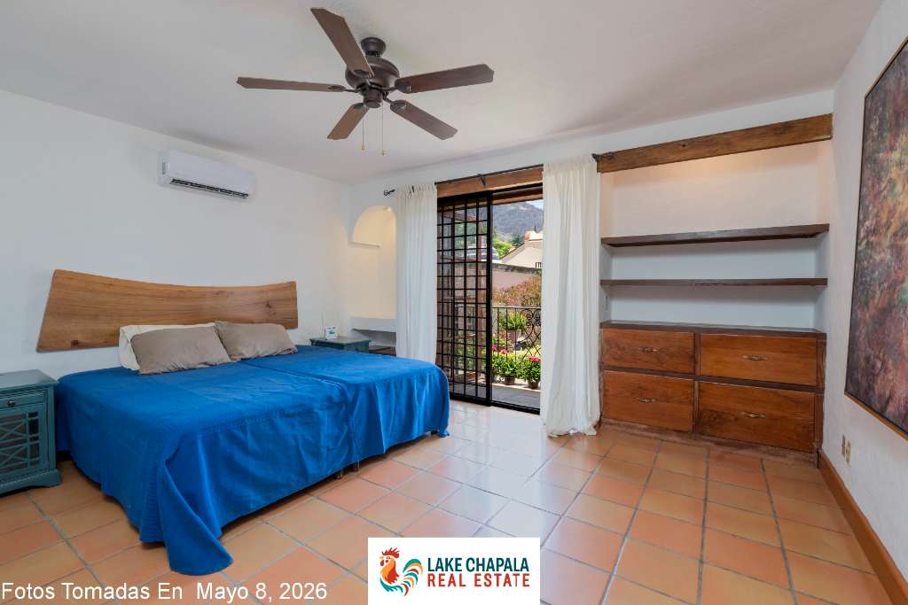 07 - Air Conditioned Master Bedroom with Garden View Juliet Balcony
