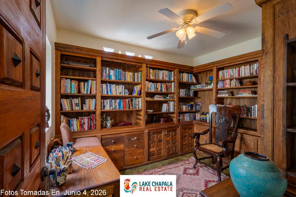 006 - Library Office with Parotta Cabinets