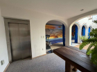Courtyard with elevator