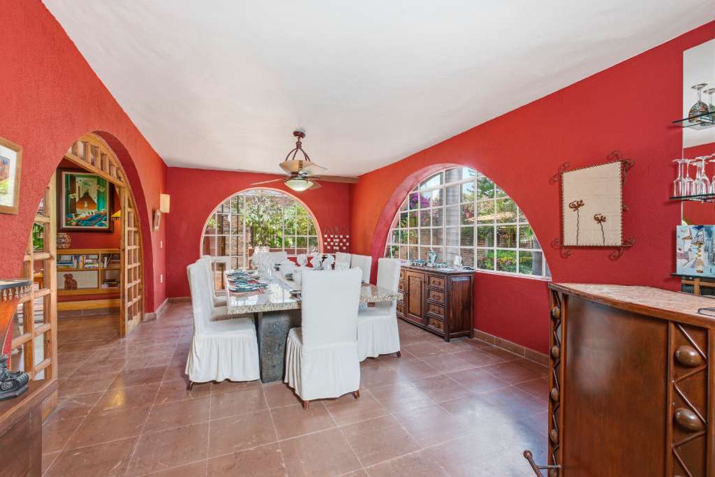 07 - Dining Room for 10 with Breakfast Terrace Beyond