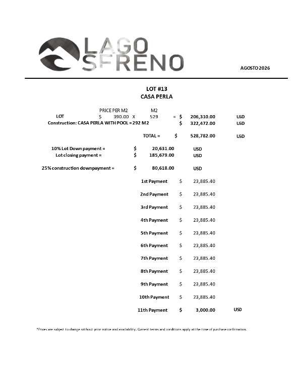 PLAN DE PAGOS