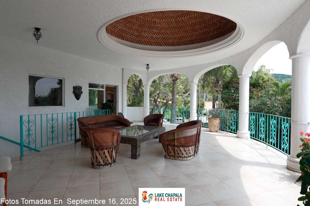 013 - Second Floor Rotunda Terrace with Cupola Dome Features Mountain and Garden Views
