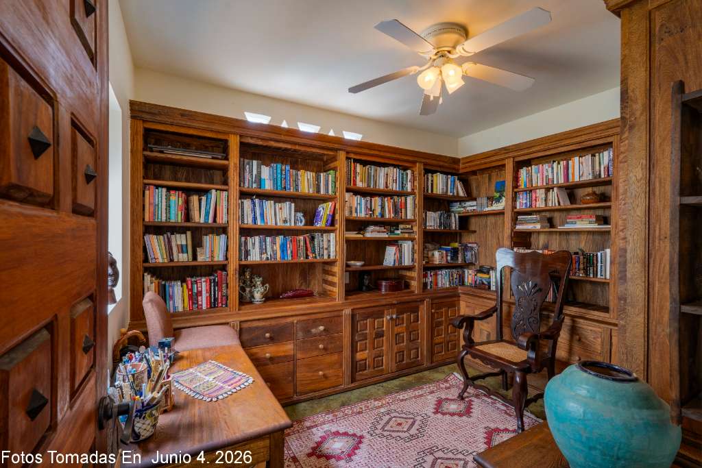006 - Library Office with Parotta Cabinets