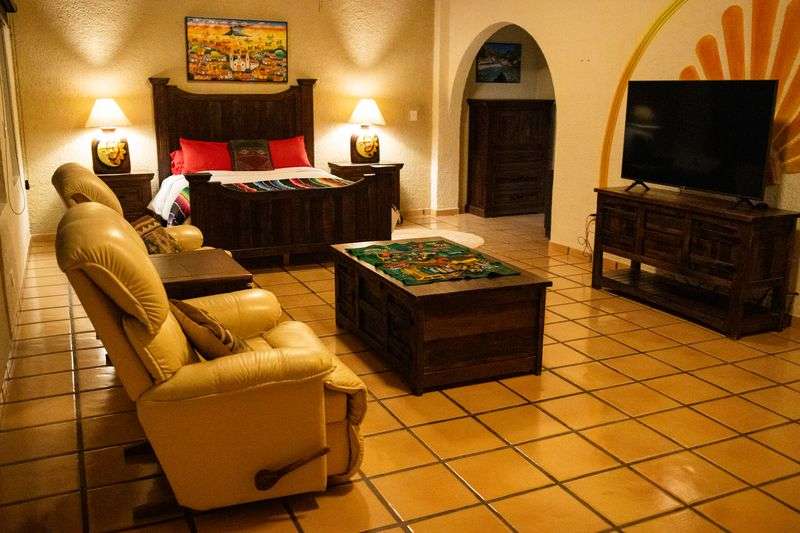 Vista completa de sala de Tv