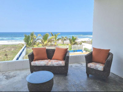 13  Master Bedroom Terrace with View of Beach